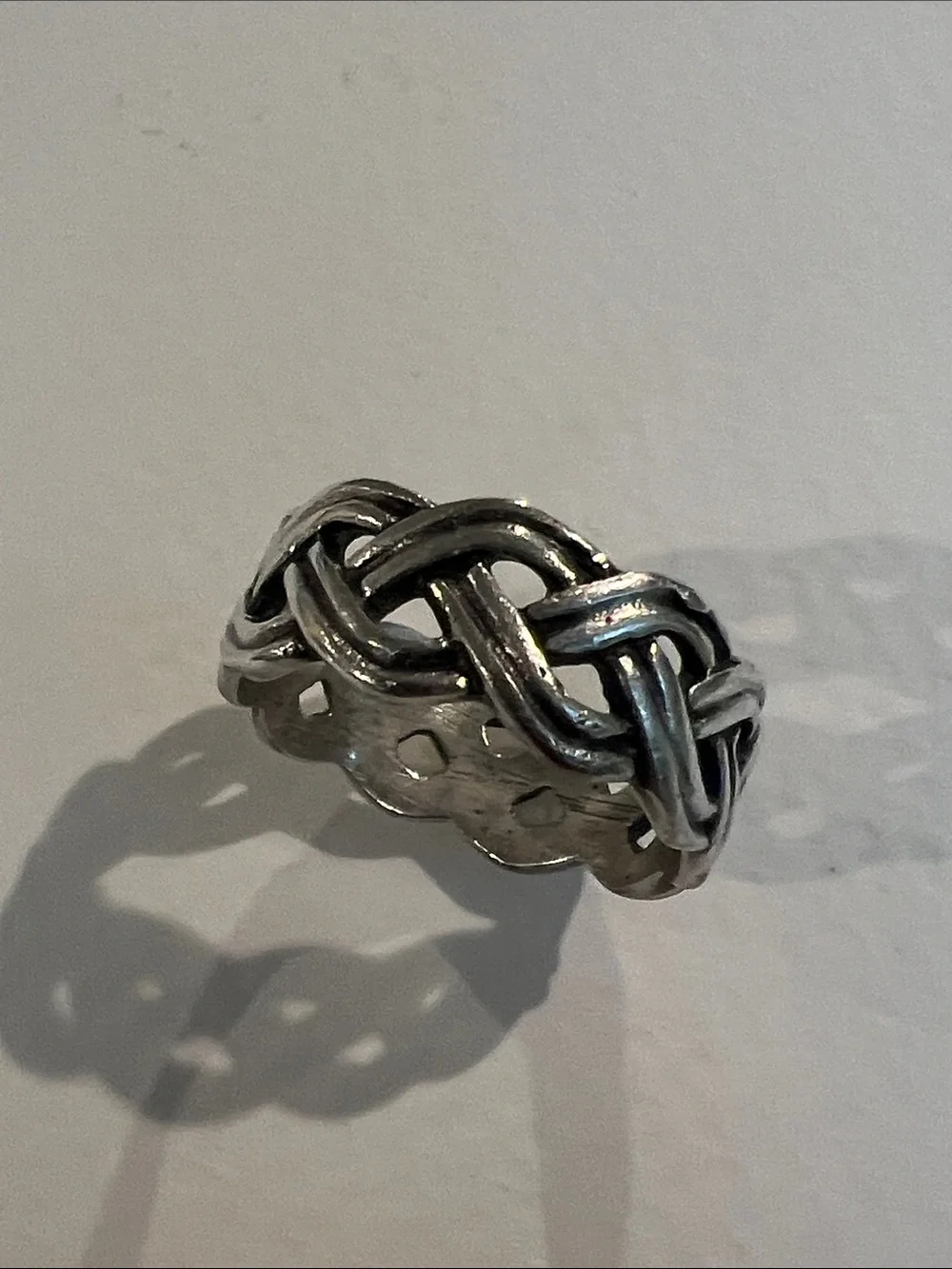 Sterling Silver Braided Knot Ring